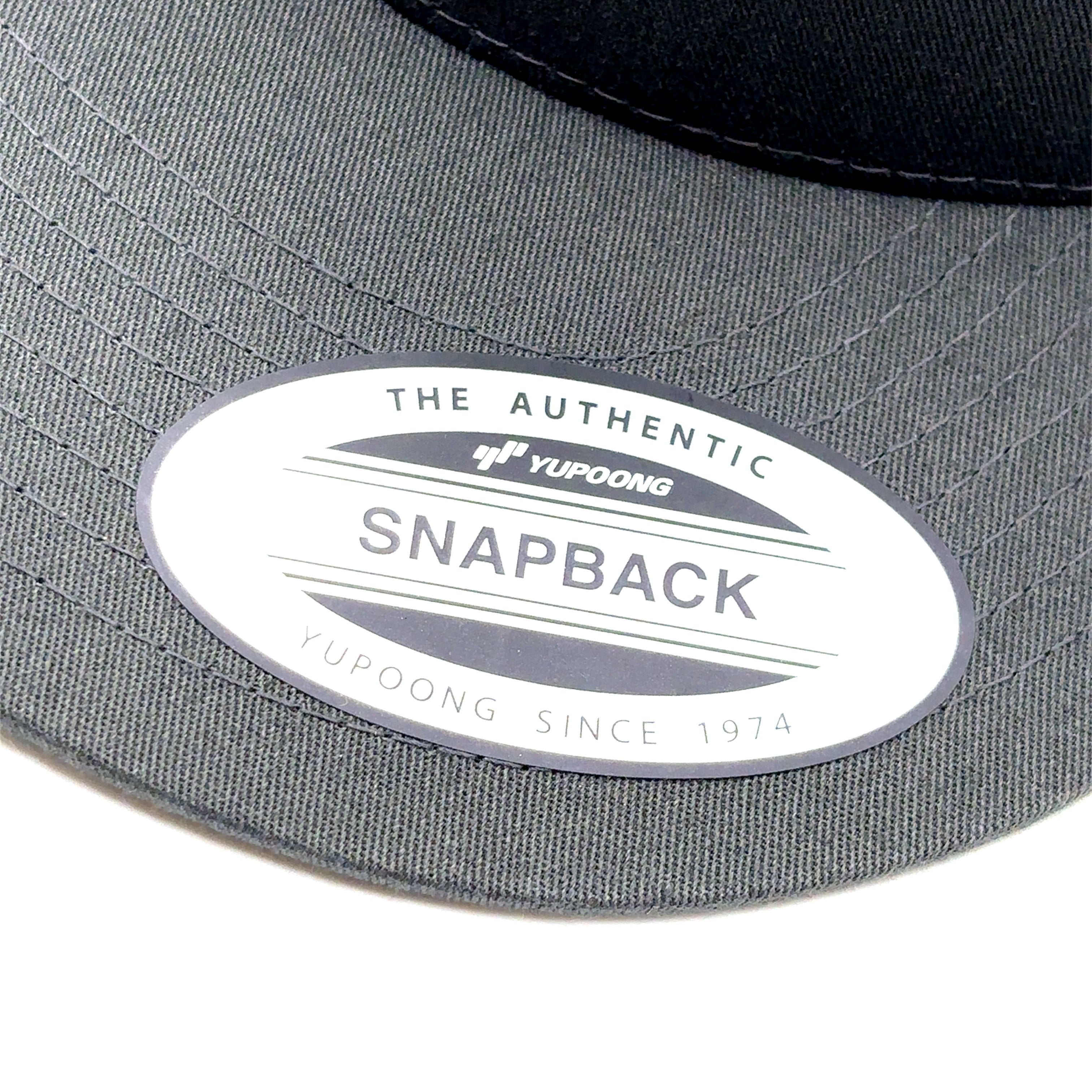 Charcoal Flat Brim Snapback Hat