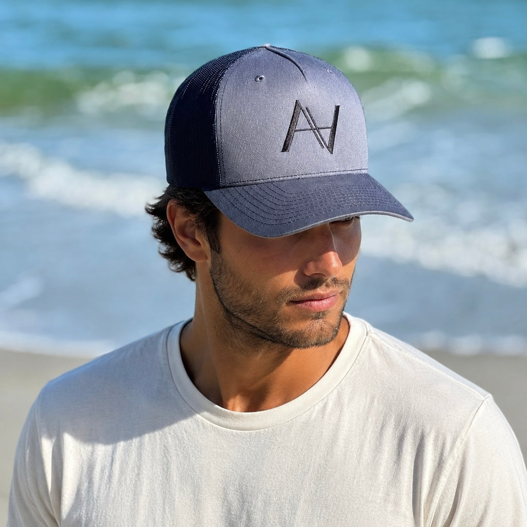 Navy Snapback Hat