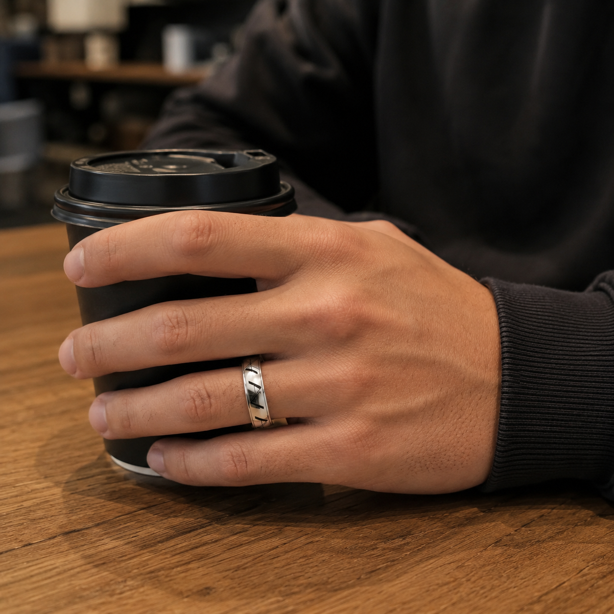 Stainless Steel Arthur Alan Ring (6MM)