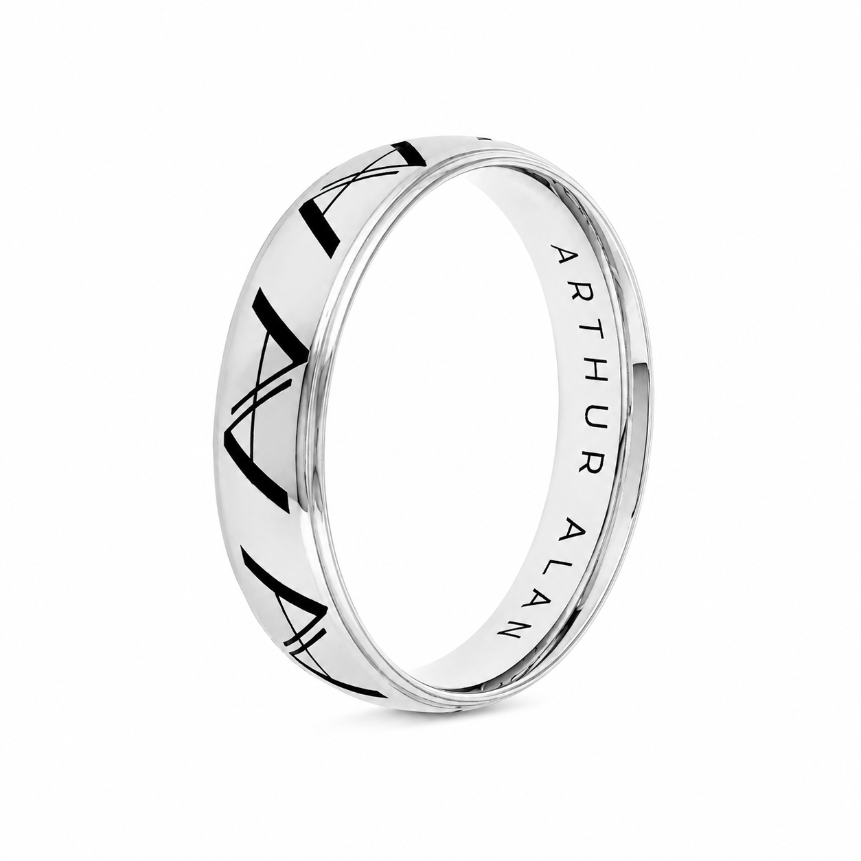 Stainless Steel Arthur Alan Ring (6MM)