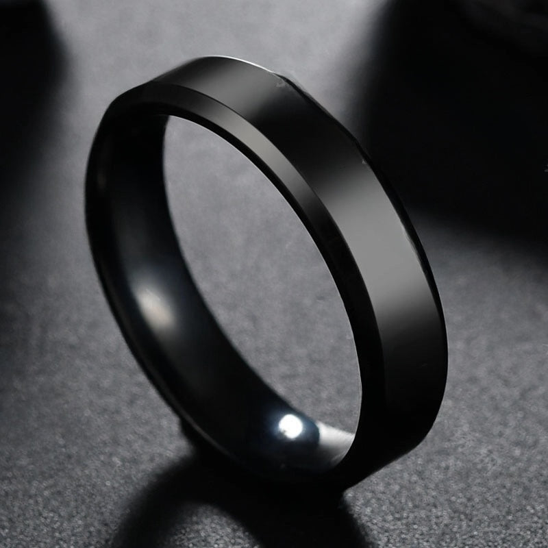 Black Titanium Ring (6MM)