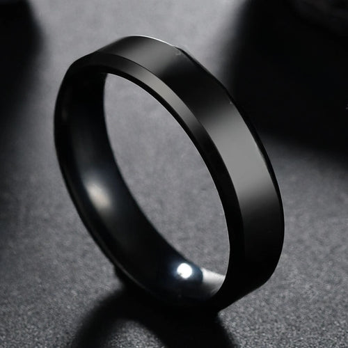 Black Titanium Ring (6MM)