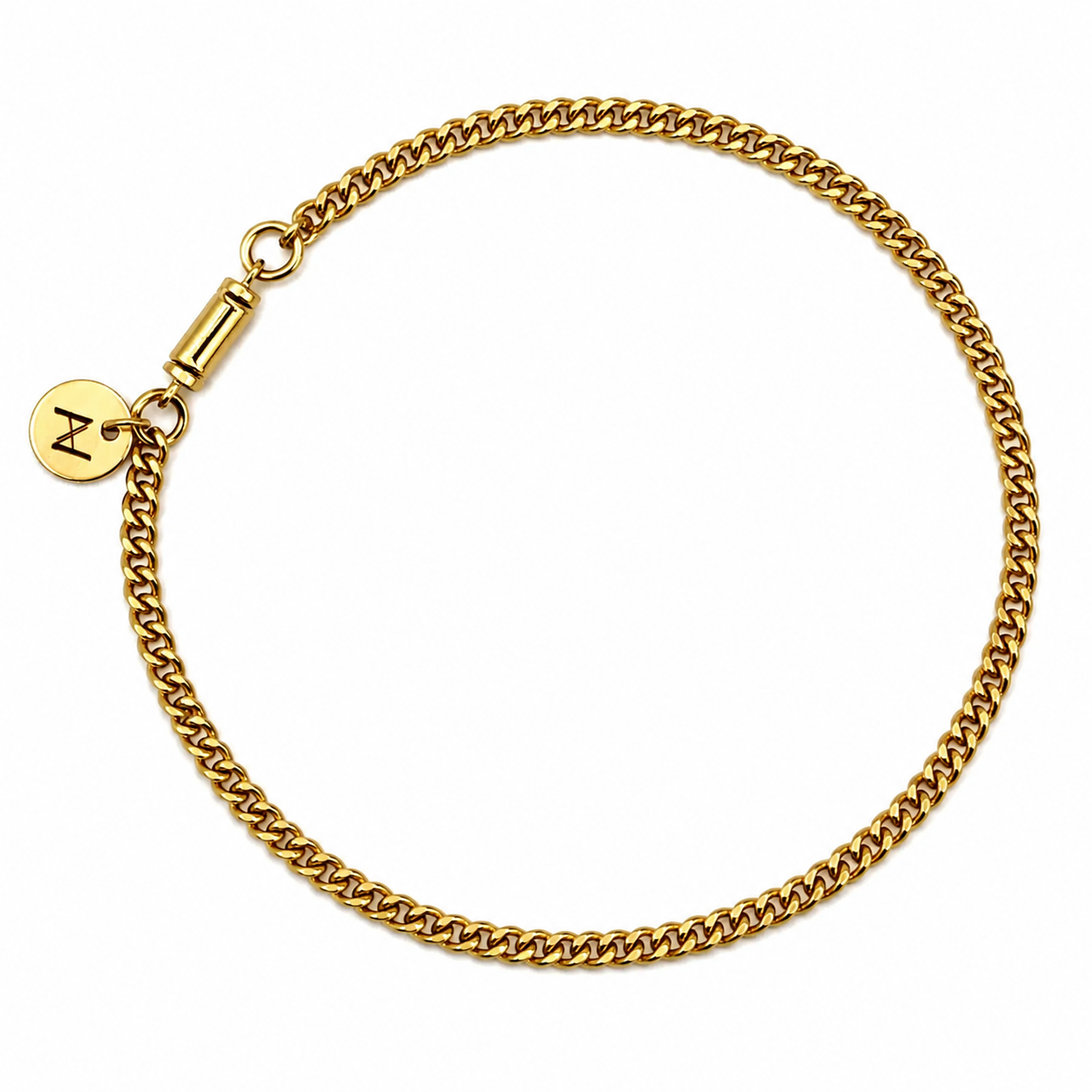 Cuban Link Bracelet (Gold) 2MM