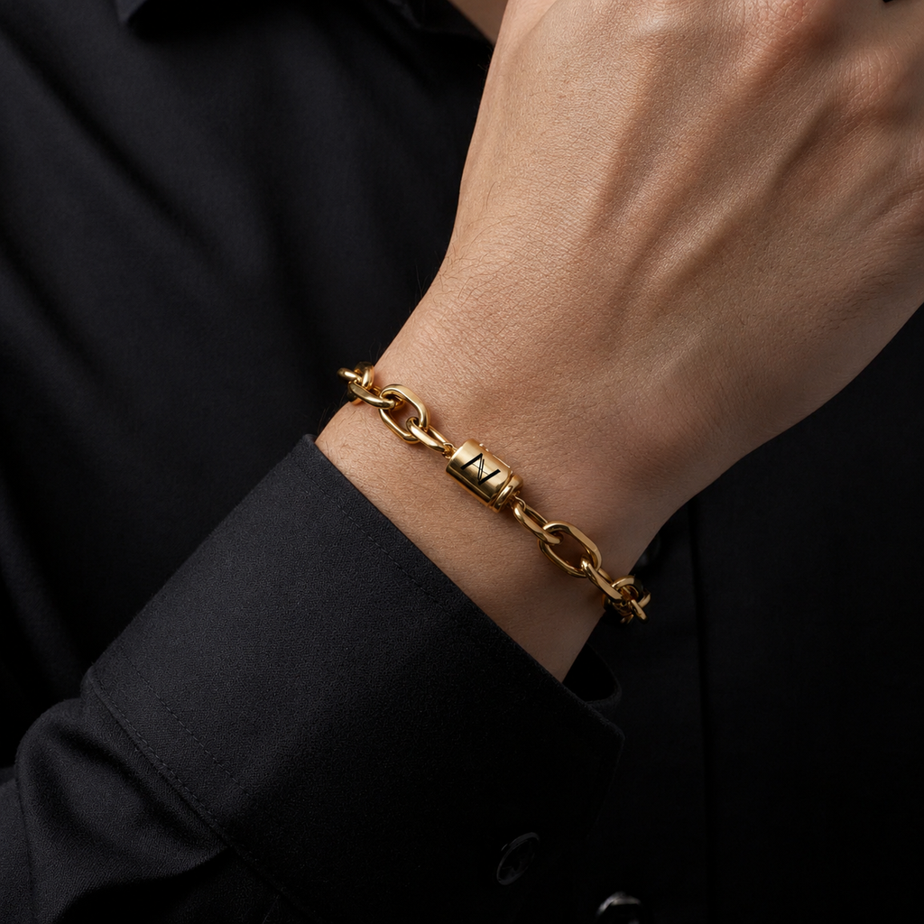 Toggle Bracelet (Gold) 7MM