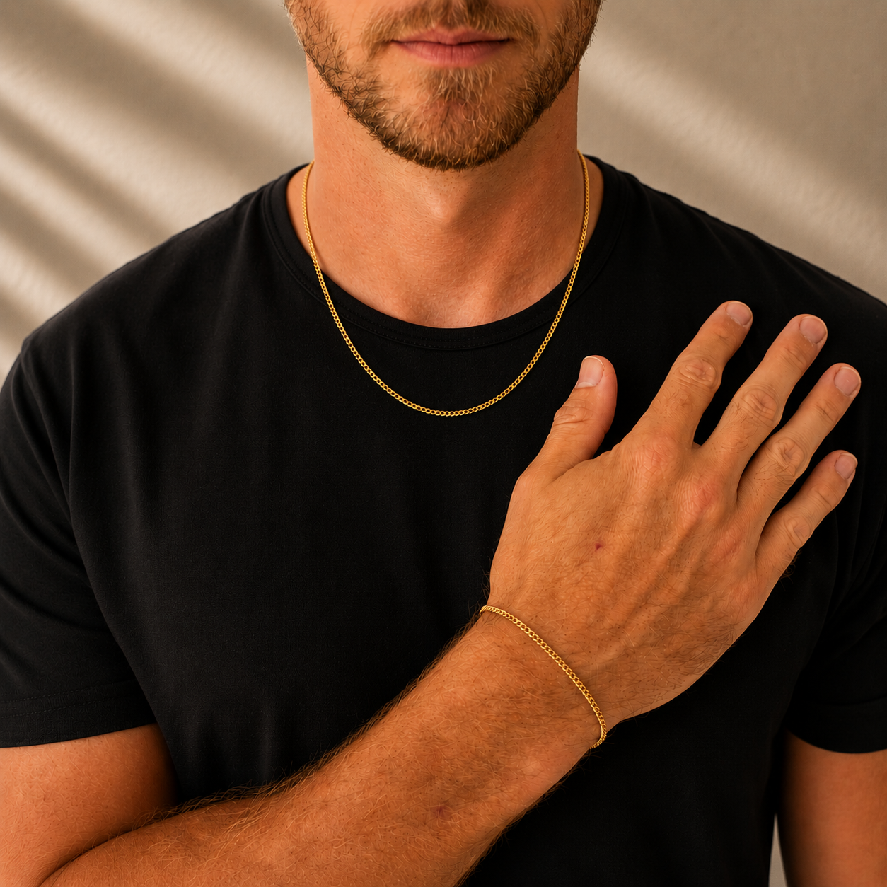 Cuban Link Bracelet (Gold) 2MM