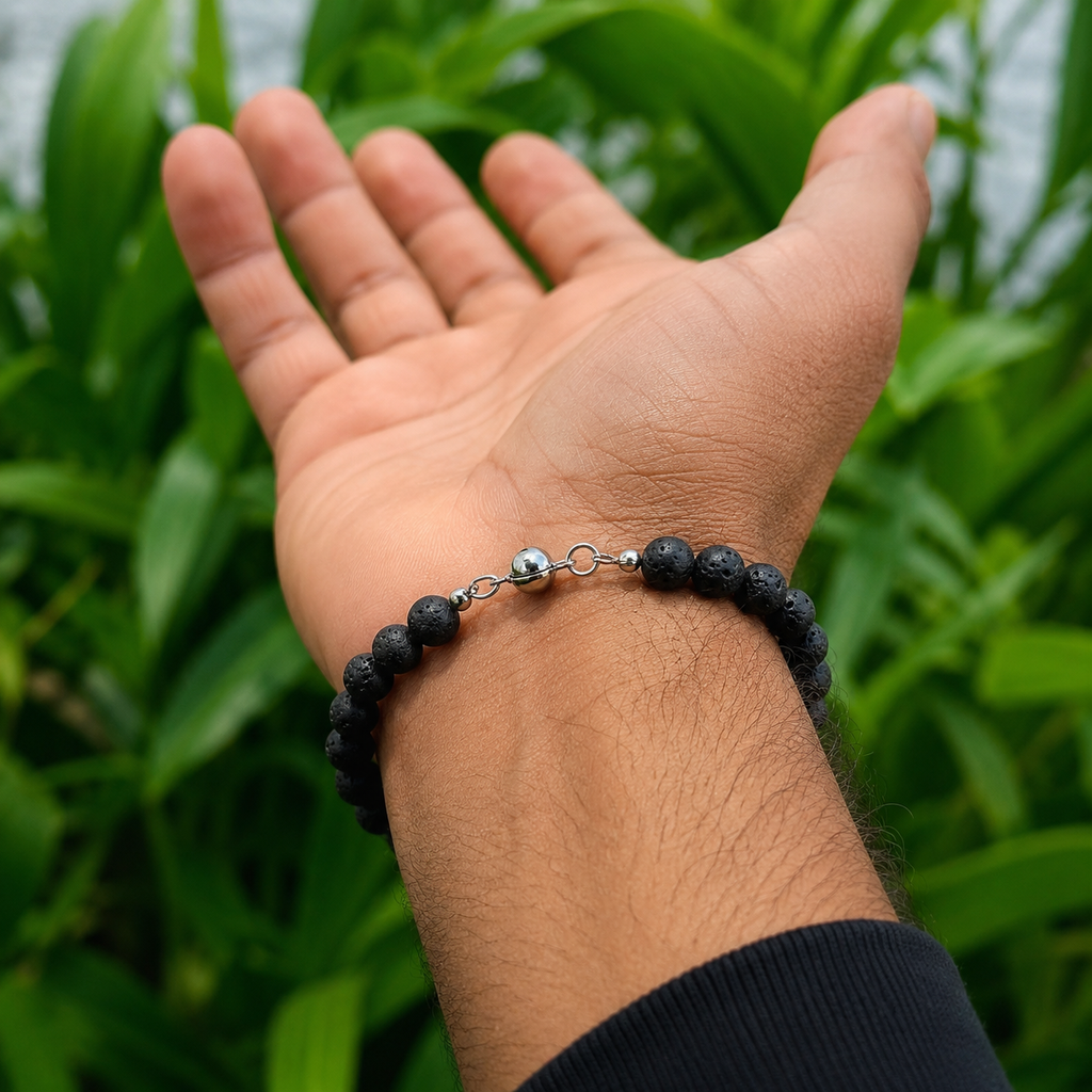 Lava Stone Beaded Bracelet