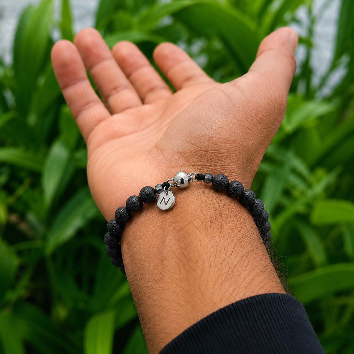 Lava Stone Beaded Bracelet