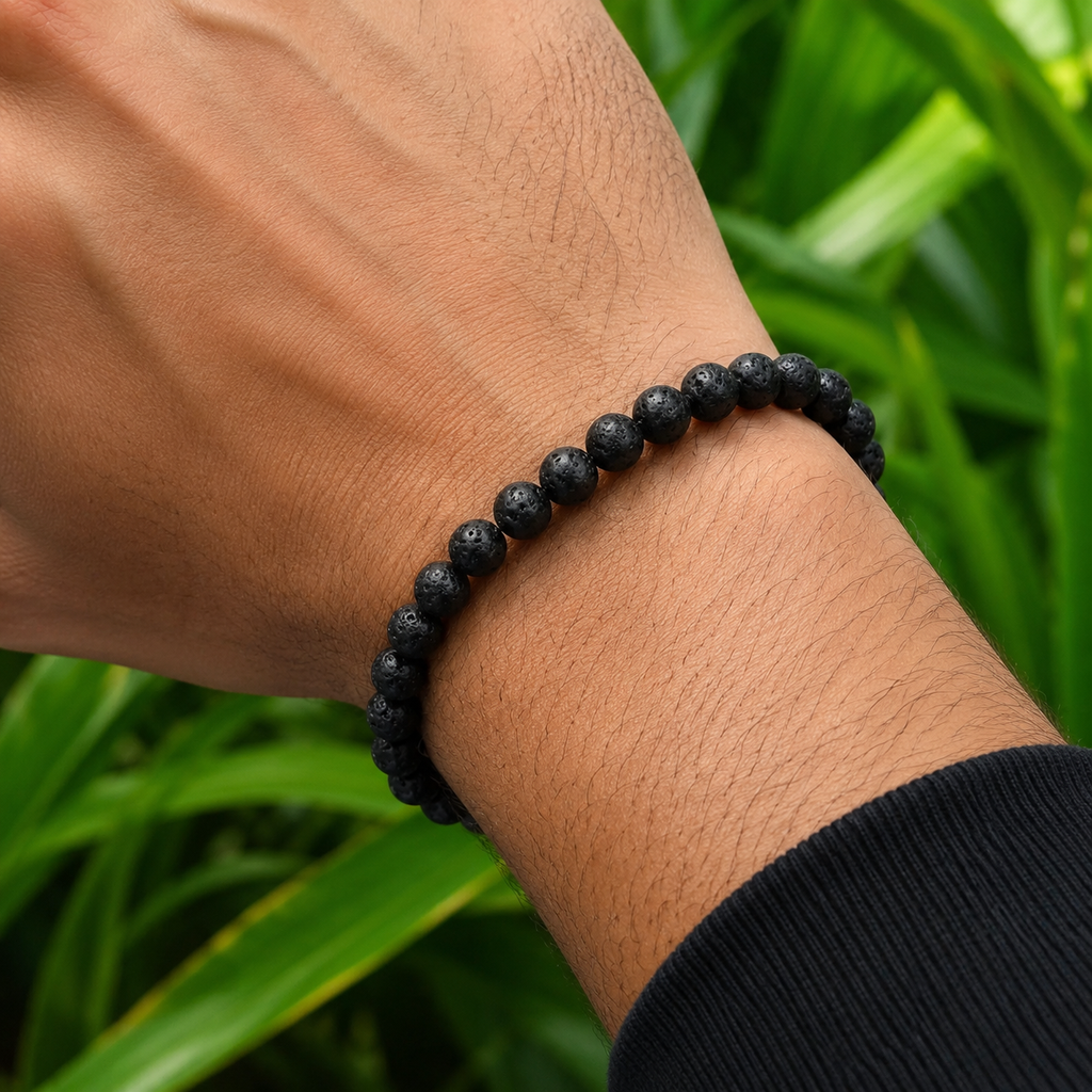 Lava Stone Beaded Bracelet