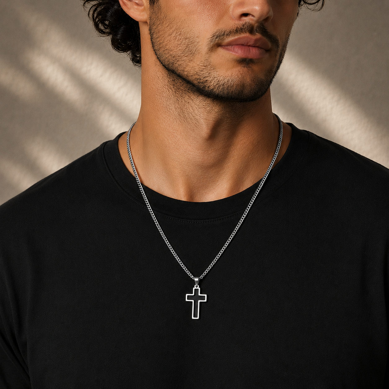 Black Cross Necklace