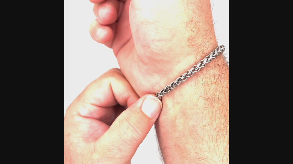 Wheat Bracelet (Silver) 5MM