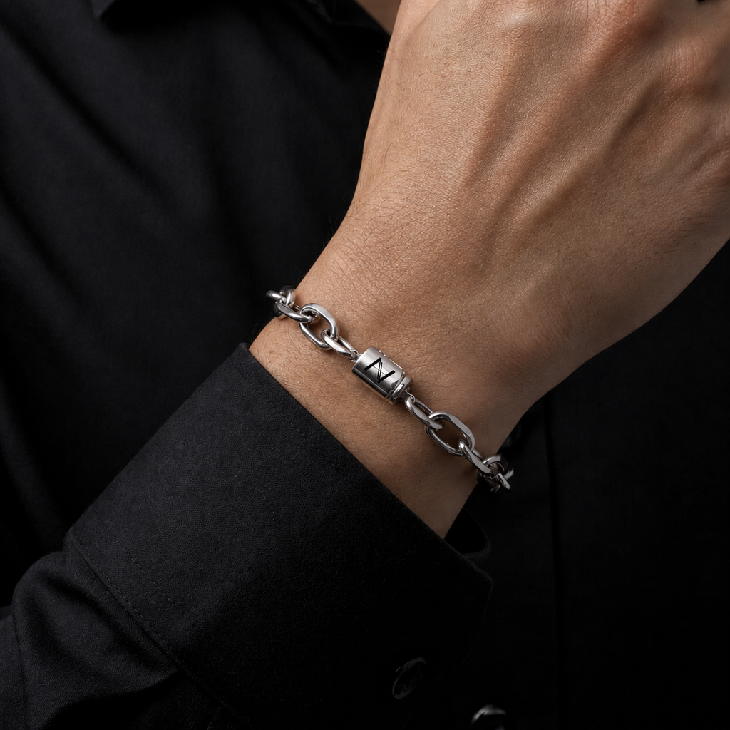 Toggle Bracelet (Silver) 7MM