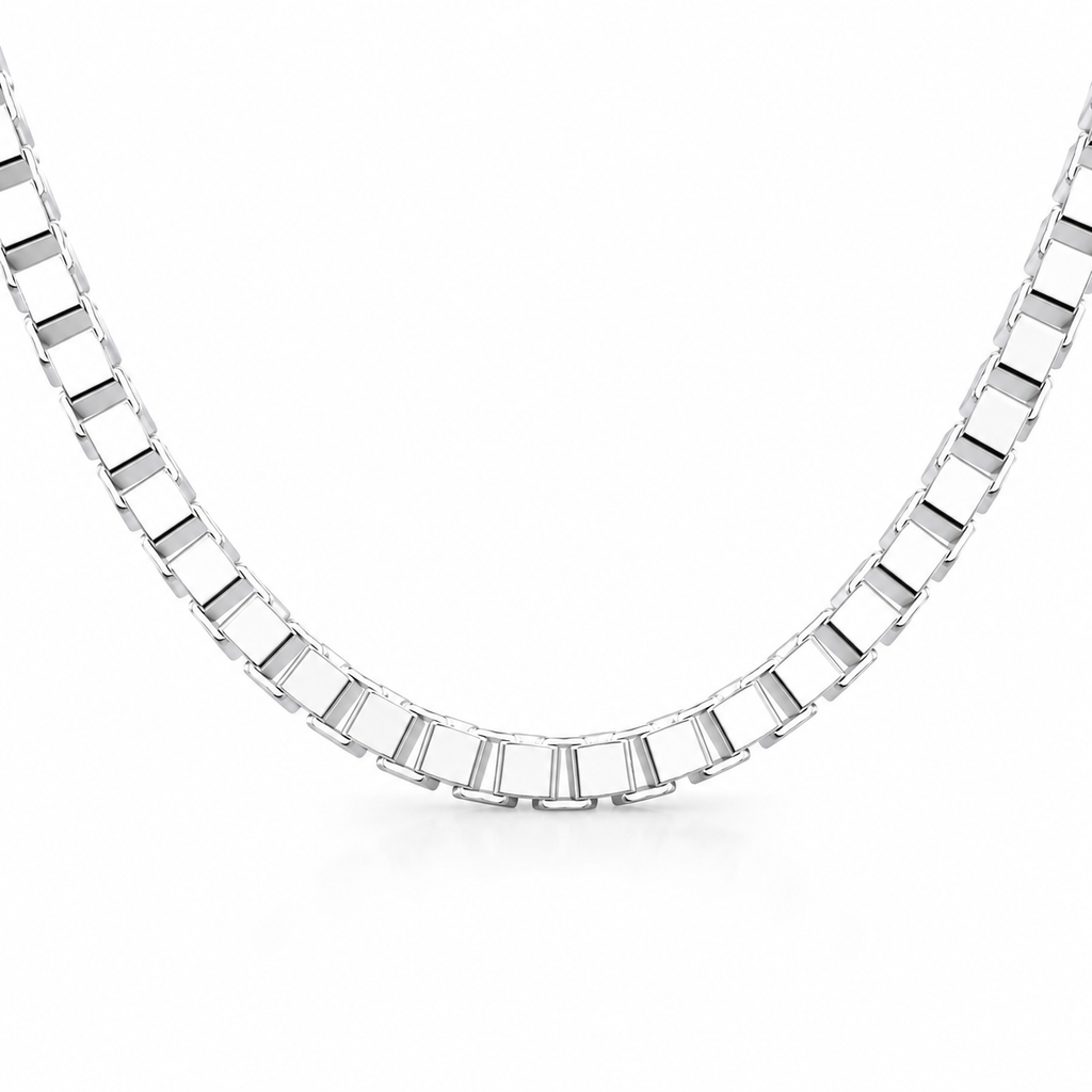 Box Chain (Sterling Silver) 3.5MM