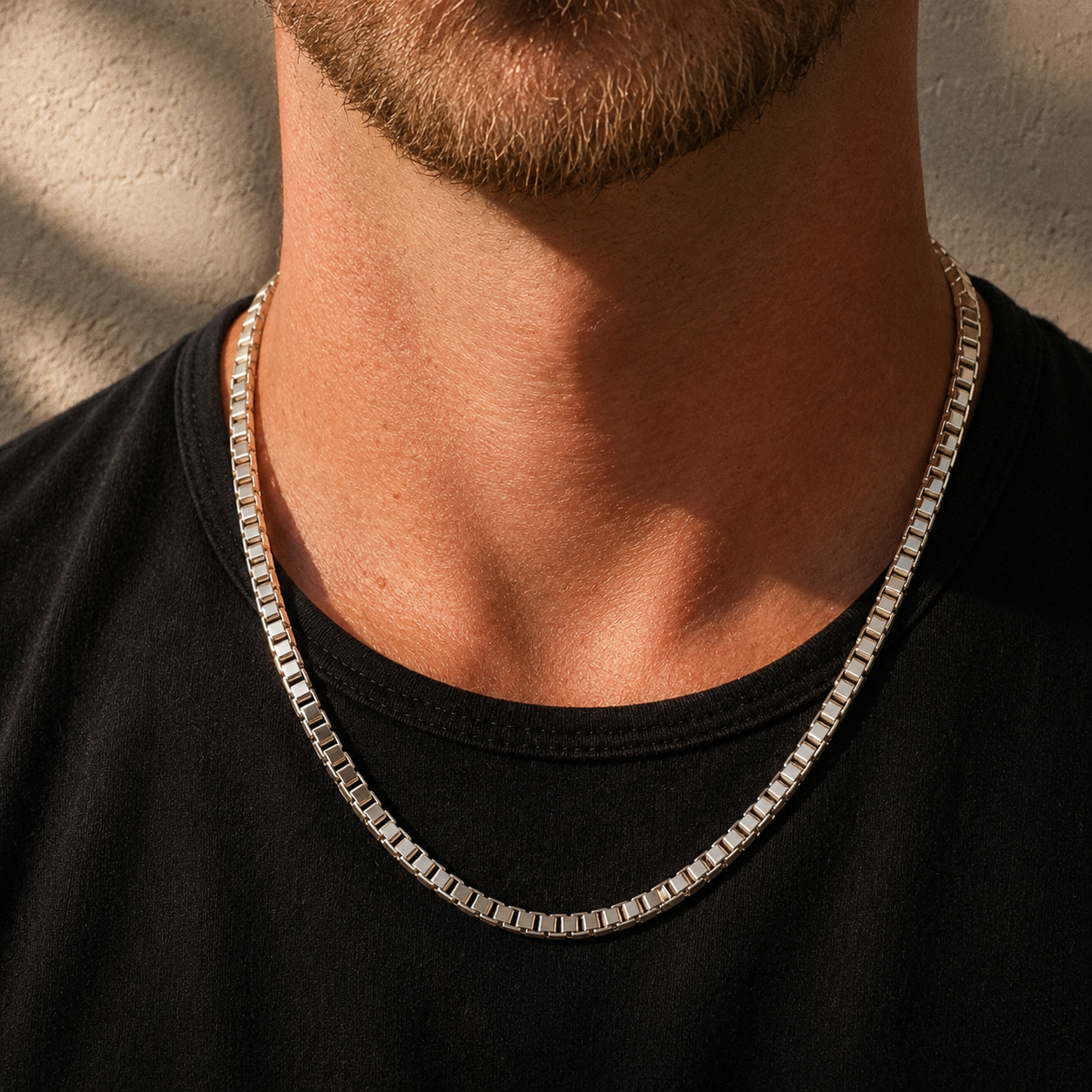 Box Chain (Sterling Silver) 3.5MM